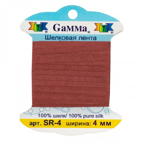 "Gamma"   шелковая   SR-4   ФАСОВКА   0.2 -  4 мм  9.1 м ± 0.5 м №163 коричневый