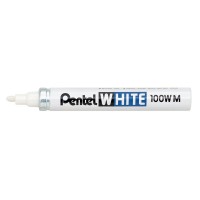 "Pentel"   Маркер перманентный White, белый   3.9 мм   пулевидный   1 шт. X100WM промышленный белый