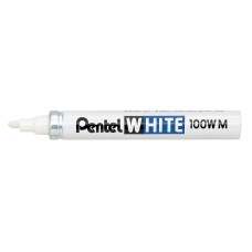 "Pentel"   Маркер перманентный White, белый   3.9 мм   пулевидный   1 шт. X100WM промышленный белый