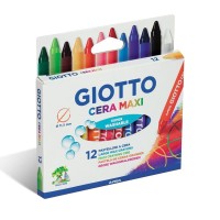"Giotto"   Карандаши цветные восковые утолщенные   заточенный   12 цв. F291200