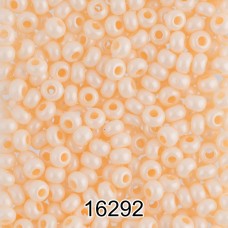 Бисер Чехия круглый 4   10/0   2.3 мм  500 г 16292 (Ф304) св.оранжевый