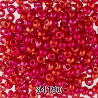 Бисер Чехия круглый 4   10/0   2.3 мм  500 г 94190 (Ф323) красный