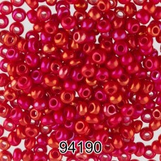 Бисер Чехия круглый 4   10/0   2.3 мм  500 г 94190 (Ф323) красный