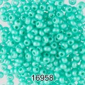 Бисер Чехия круглый 4 10/0 2.3 мм 500 г 16958 (Ф312) зеленый
