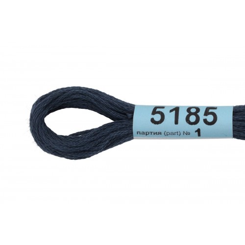 Нитки для вышивания "Gamma"    мулине  ( 3173-6115 )  100\% хлопок   24 x  8 м №5185 т.сине-серый