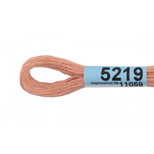 Нитки для вышивания "Gamma"    мулине  ( 3173-6115 )  100\% хлопок   24 x  8 м №5219 бежево-розовый