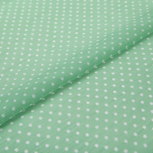 Ткань PC-05   Chiffon   68 г/кв.м ± 5 г/кв.м  147 см ± 2 см  100\% полиэстер №13 морская волна/белый