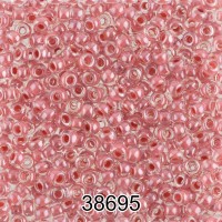 Бисер Чехия круглый 5   10/0   2.3 мм  500 г 38695 (Ф439) грязно-розовый