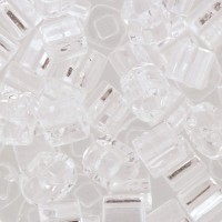 Бисер Япония "TOHO" CUBE №1   4 мм  500 г №0001 прозрачный