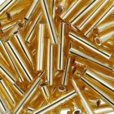 Бисер Япония "TOHO" BUGLE №3   9 мм  500 г №0022B золотистый