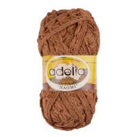 Пряжа ADELIA "NAOMI"   100\% акрил   5 шт. х  100 г  24 м ± 1.5 м  СК/Распродажа №16 коричневый