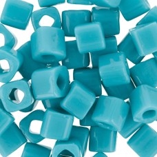 Бисер Япония "TOHO" CUBE №1   4 мм  5 х  5 г №0055 бирюзовый