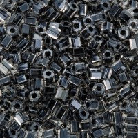 Бисер Япония "TOHO" 11/0   HEXAGON №4   2.2 мм  5 х  5 г №0344 черный