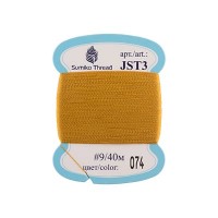 Нитки для вышивания "SumikoThread"   JST3   9   100\% шелк   40 м №074 золотой