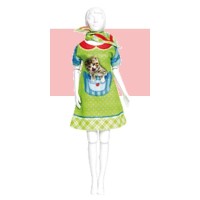 Набор для шитья "DressYourDoll"   Одежда для кукол  №2   СК/Распродажа S213-0310 Twiggy Kitten