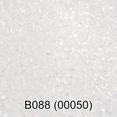 Бисер Чехия "GAMMA" круглый 2   10/0   2.3 мм  10 х  5 г  1-й сорт B088 прозрачный ( 00050 )