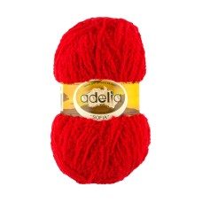 Пряжа ADELIA "SOFIA"   100\% полиэстер   10 шт. х  50 г  90 м ± 6 м №20 красный