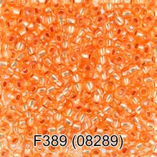 Бисер Чехия "GAMMA" круглый 6   10/0   2.3 мм  10 х  5 г  1-й сорт F389 оранжевый ( 08289 )