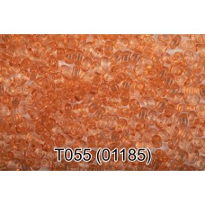 Бисер Чехия "GAMMA" TWIN 3   321-96001   2.5 x 5 мм  50 г  1-й сорт T055 т.оранжевый ( 01185 )