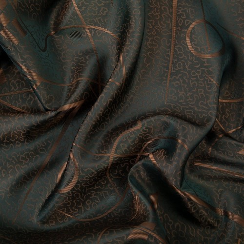 Ткань подкладочная "Gamma"   Taffeta с рисунком   JTR   52\% полиэстер, 48\% вискоза   145 см ± 2 см №024 коричневый (абстракция)