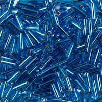 Бисер Чехия BUGLES   351-12001   6.8 мм  3 "  50 г 67150 св.синий