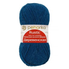 Пряжа Пехорская ПТ "Деревенская"   100\% шерсть   10 шт. х  100 г  250 м ± 15 м №014 морская волна