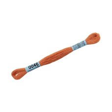 Нитки для вышивания "Gamma"    мулине  ( 0001-0206 )  100\% хлопок   24 x  8 м №0046 св.терракота