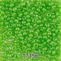 Бисер Чехия круглый 1   10/0   2.3 мм  500 г 17156 (Ф016) зеленый