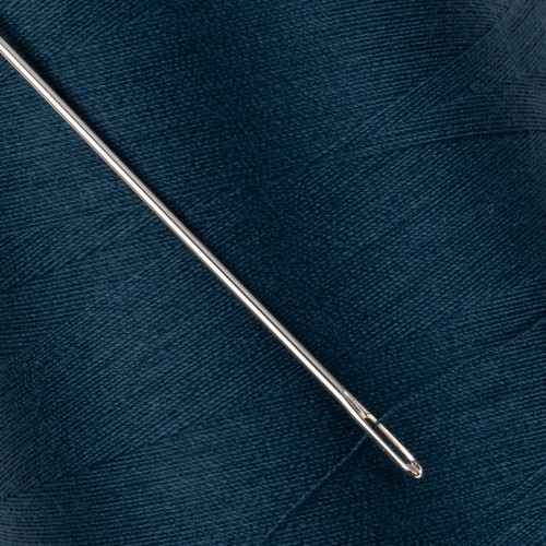 Швейные нитки (полиэстер) 40/2   "Nitka"  ( 301-400 )  4570 м №317 синий