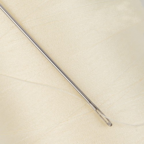 Швейные нитки (полиэстер) 40/2   "Nitka"  ( 301-400 )  4570 м №377 бл.желтый