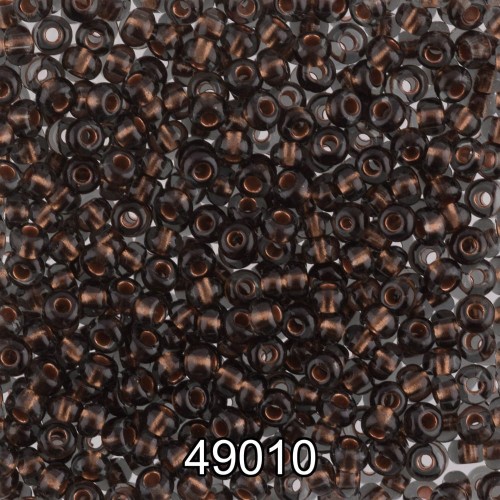 Бисер Чехия круглый 1   10/0   2.3 мм  500 г 49010 (Ф534)  коричневый
