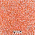 Бисер Чехия круглый 1 10/0 2.3 мм 500 г 58589 (Ф564) оранжевый