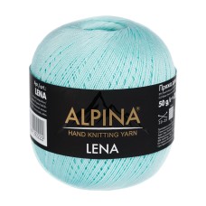 Пряжа ALPINA "LENA"   100\% мерсеризованный хлопок   10 шт. х  50 г  280 м ± 15 м №38 св.бирюзовый