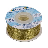 Шнур "Gamma"   1 мм  GC-001M   метал.   100 м ± 0.5 м под золото