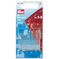 Иглы для шитья ручные "PRYM"   121295   для шитья  №5-9   20 шт.  в блистере .