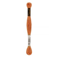 Нитки для вышивания "Anchor"   мулине   100\% хлопок   12 x  8 м 0883 красно-коричневый