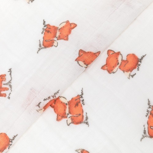 Ткань "PEPPY"   Ткань муслиновая   ФАСОВКА   EMBRACE   100\% хлопок   100 х  125 см  Shannon Fabrics red fox natural