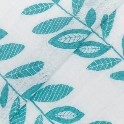 Ткань "PEPPY"   Ткань муслиновая   ФАСОВКА   EMBRACE   100\% хлопок   100 х  125 см  Shannon Fabrics stem to stem teal