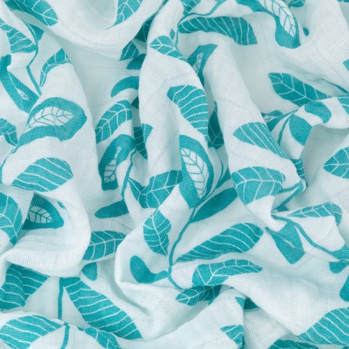 Ткань "PEPPY"   Ткань муслиновая   ФАСОВКА   EMBRACE   100\% хлопок   100 х  125 см  Shannon Fabrics stem to stem teal