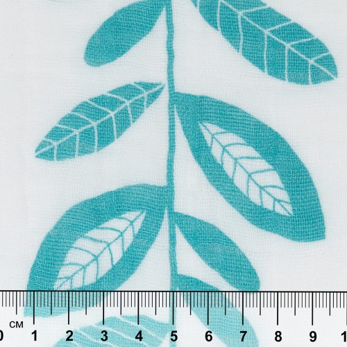 Ткань "PEPPY"   Ткань муслиновая   ФАСОВКА   EMBRACE   100\% хлопок   100 х  125 см  Shannon Fabrics stem to stem teal