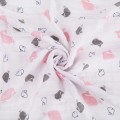 Ткань PEPPY Ткань муслиновая ФАСОВКА EMBRACE 100\% хлопок 100 х 125 см Shannon Fabrics whales blush
