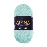 Пряжа ALPINA "MELISSA"   95\% вискоза, 5\% кашемир   10 шт. х  50 г  125 м ± 6 м №12 св.бирюзовый