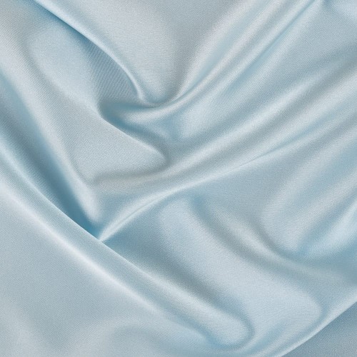 Ткань PSS-001   Poly satin   ФАСОВКА   100 г/кв.м ± 5 г/кв.м  100 х  145 см  95\% полиэстер, 5\% спандекс №17 бл.голубой