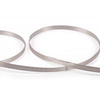 Лента атласная 3 мм ( 1/8 ")  "Gamma"   AL-3P   двухстор.   91.4 м №003 св.серый