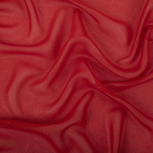 Ткань PC-04   Chiffon   60 г/кв.м ± 5 г/кв.м  147 см ± 2 см  100\% полиэстер №1 красный/золото
