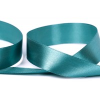 Лента атласная 25 мм ( 1 ")  "Gamma"   33 м ± 2 м №092 т-зеленый
