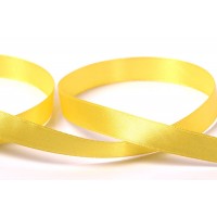 Лента атласная 12 мм ( 1/2 ")  "Gamma"   33 м ± 2 м №128 желтый
