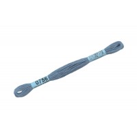 Нитки для вышивания "Gamma"    мулине  ( 0207-0819 )  100\% хлопок   24 x  8 м №0756 т-серо-голубой