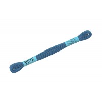 Нитки для вышивания "Gamma"    мулине  ( 0207-0819 )  100\% хлопок   24 x  8 м №0512 св-синий