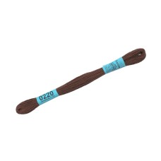 Нитки для вышивания "Gamma"    мулине  ( 0207-0819 )  100\% хлопок   24 x  8 м №0220 т.коричневый